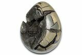 Free-Standing, Polished Septarian Dragon Egg Geode #337288-2